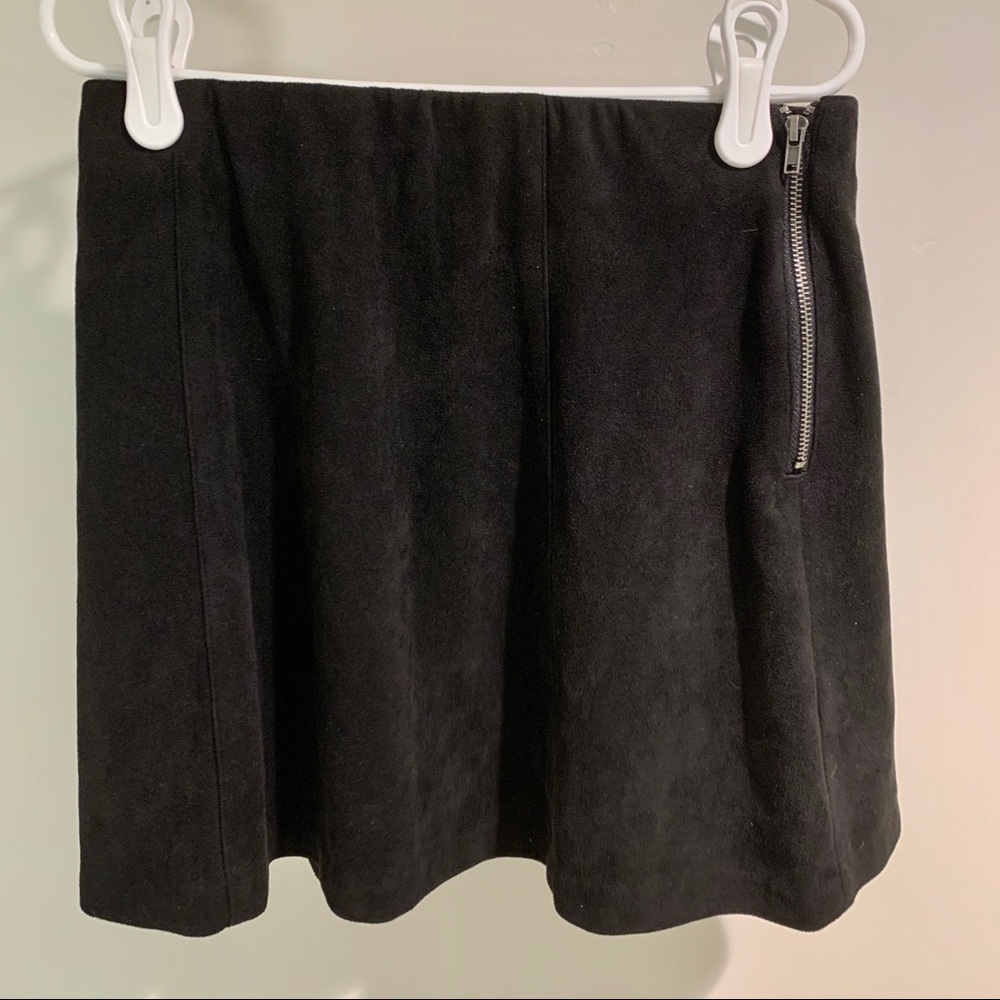 Brandy Melville Black Skirt With Side Zipper